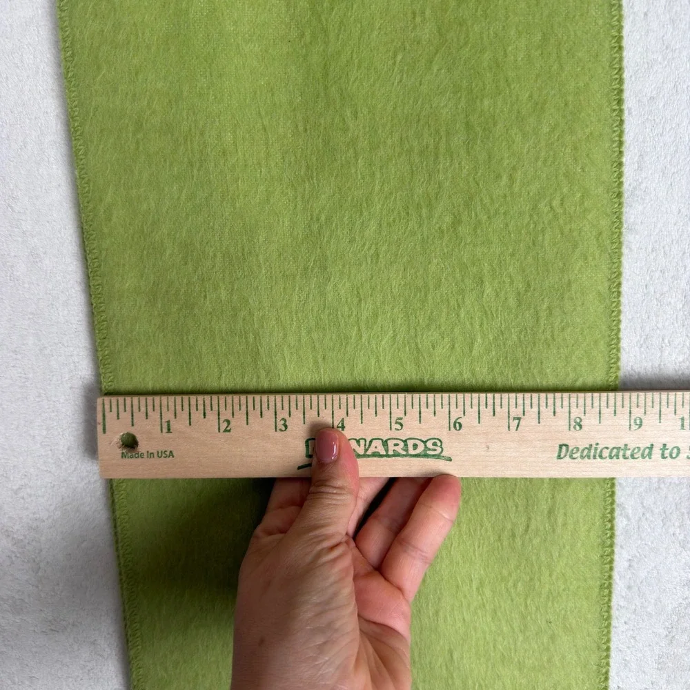 Alpaca Camargo Lime Green Alpaca Wool Fringed Scarf Made in Peru Solid Wrap